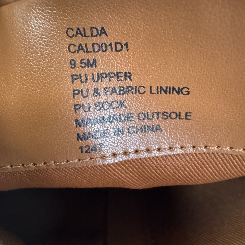 Womens Steven New York Calda Brown Faux Leather Knee High Riding Boots Size 9.5 - Picture 9 of 9